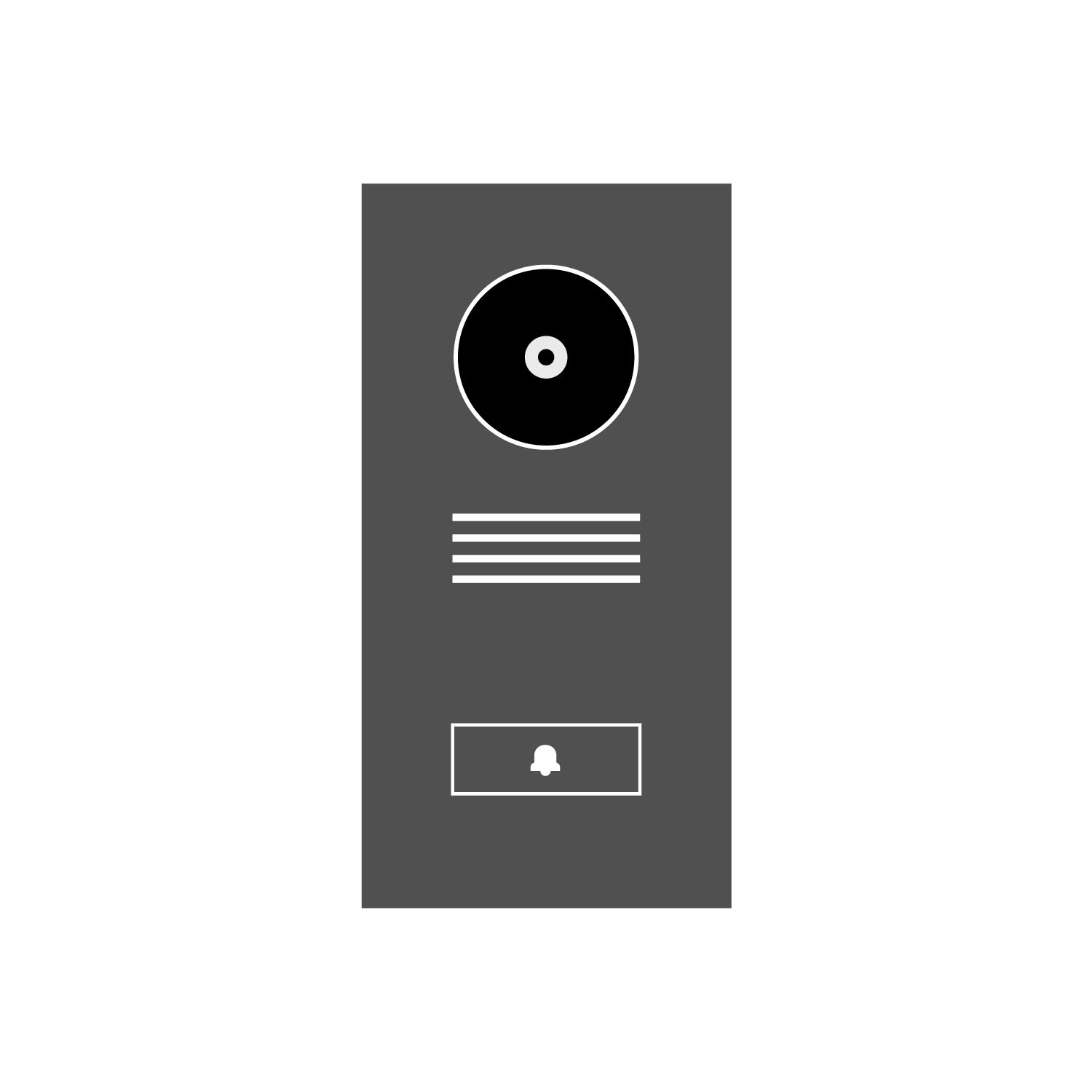  Flush-mounted door intercom system