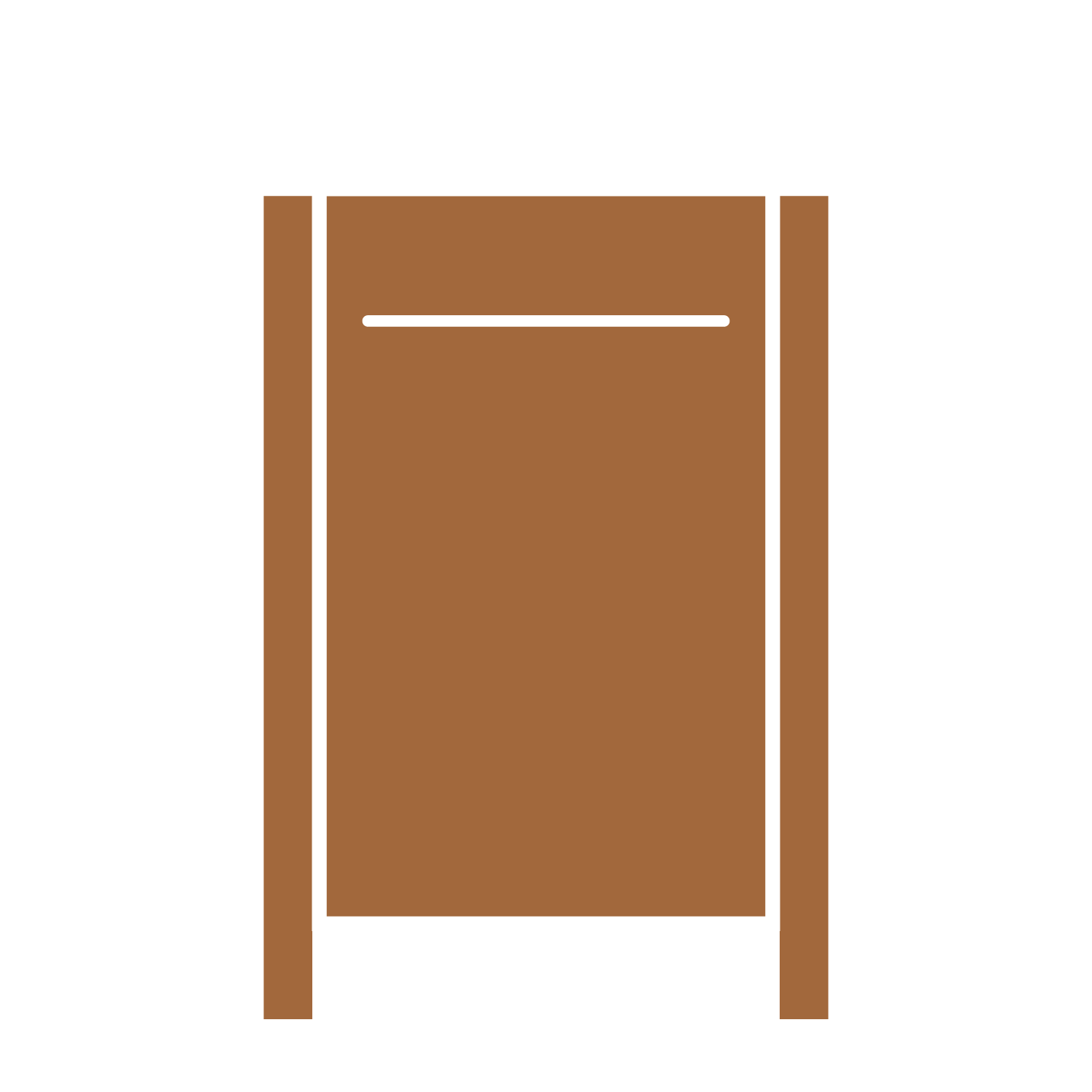  Corten steel mailbox