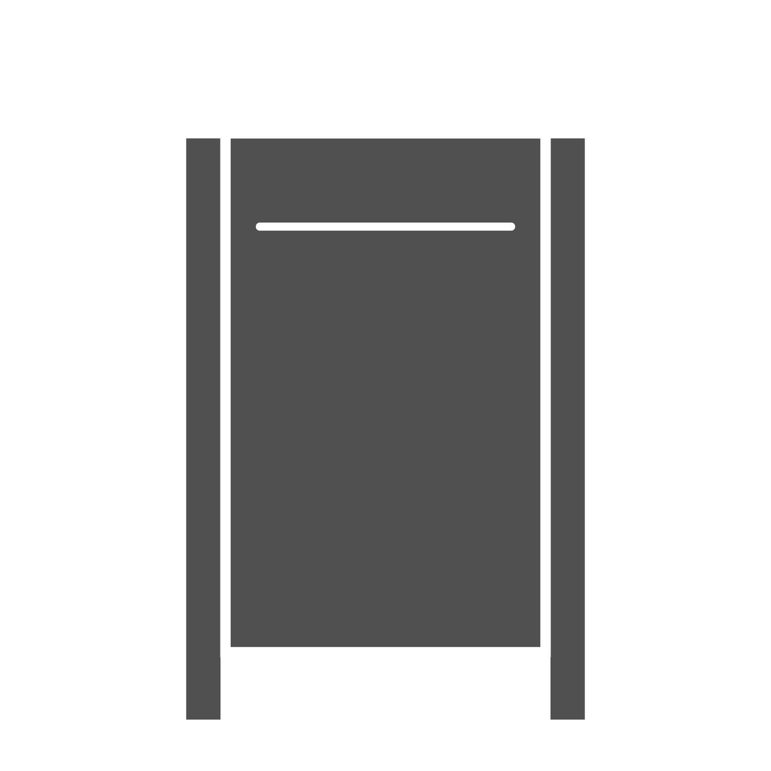  Corten steel mailbox