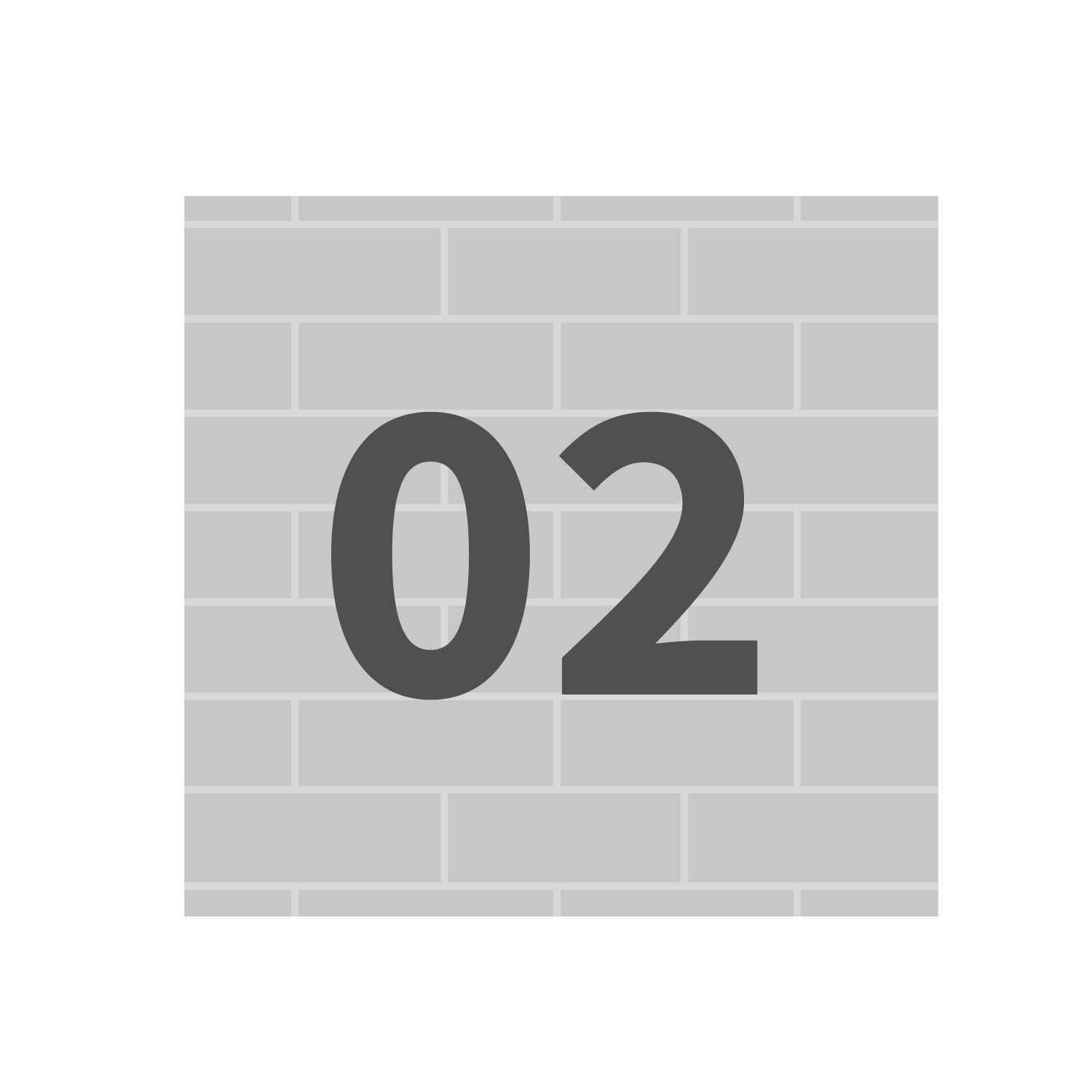  Wall-mount house numbers