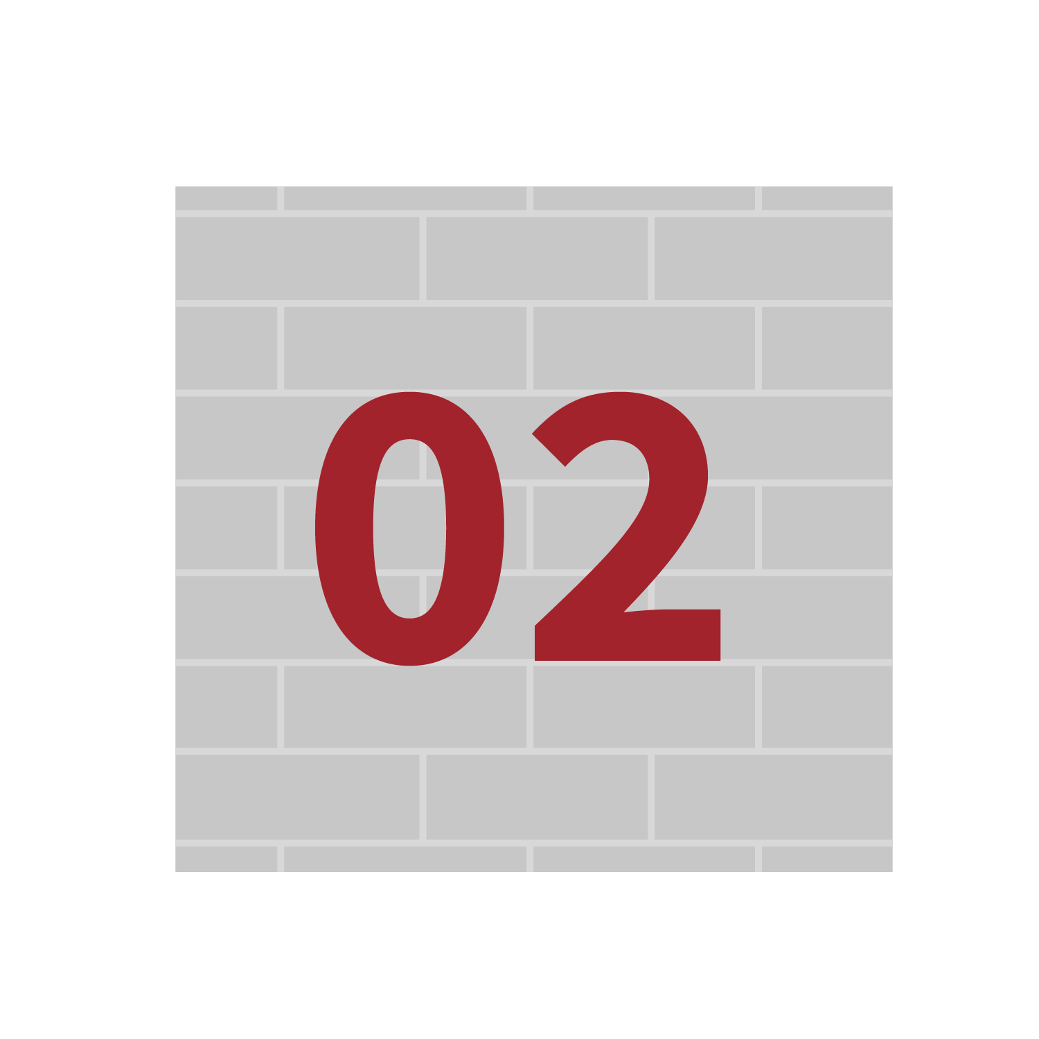  Wall-mount house numbers