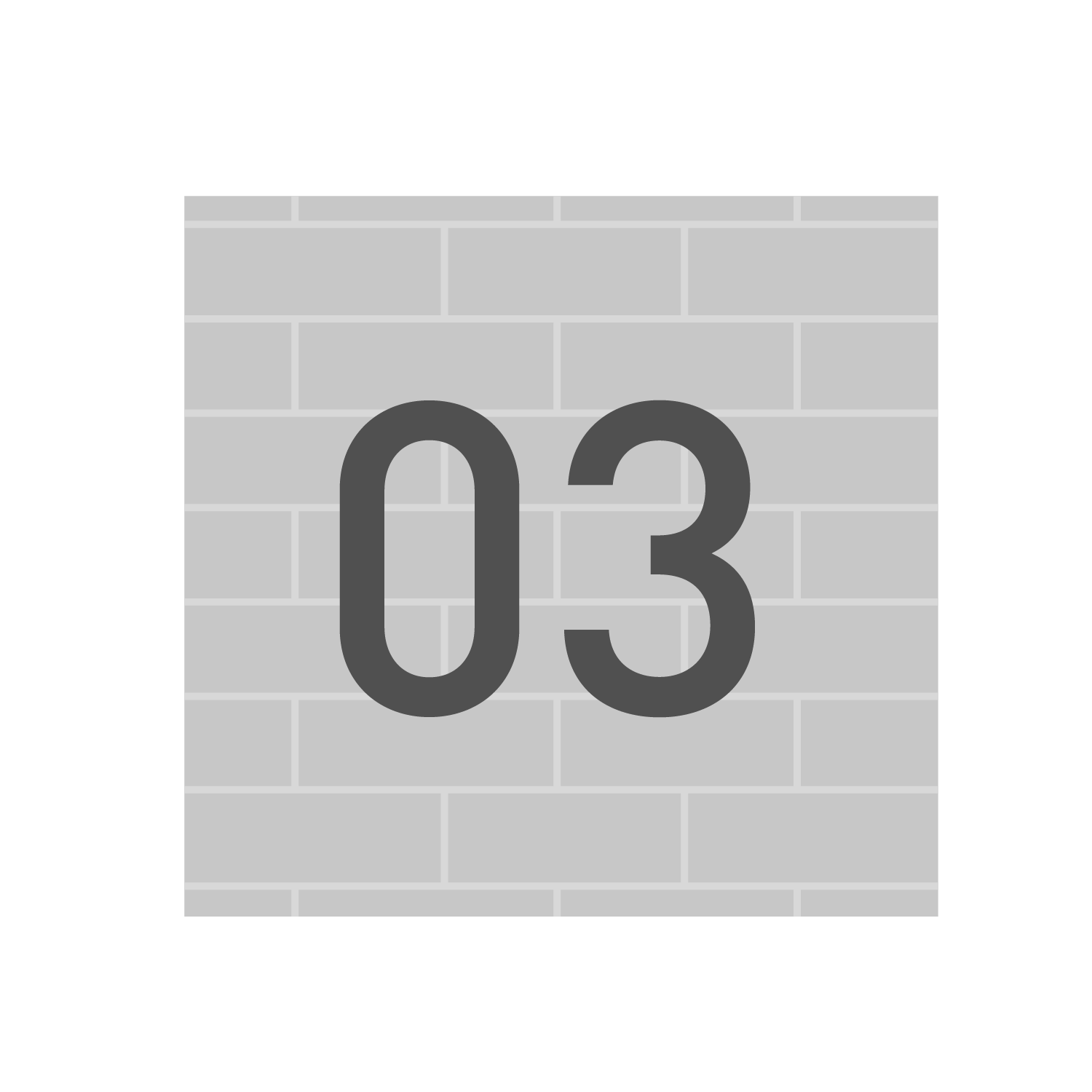  Wall Mounted House Numbers - Modern