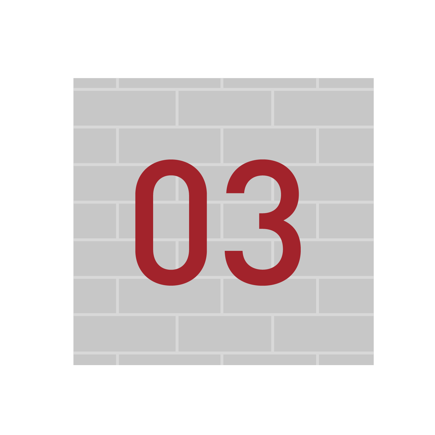  Wall Mounted House Numbers - Modern