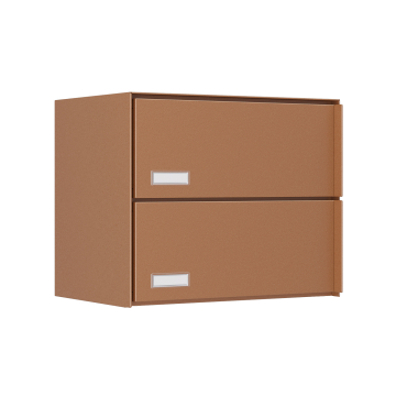 Oslo for Two Mailbox Unit - Stainless Steel