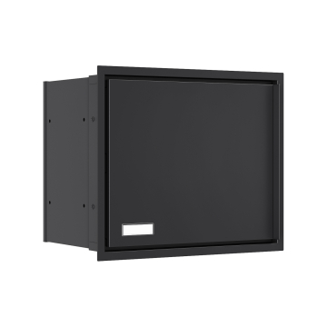 Stockholm Black Built-In Mailbox