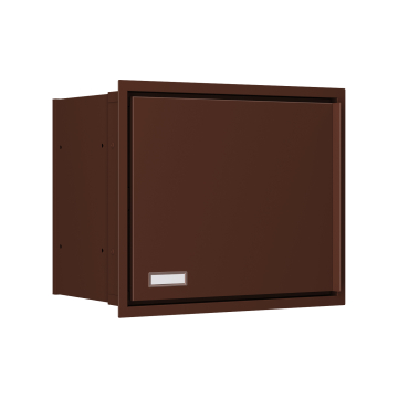 Stockholm Built-In Mailbox in Brown