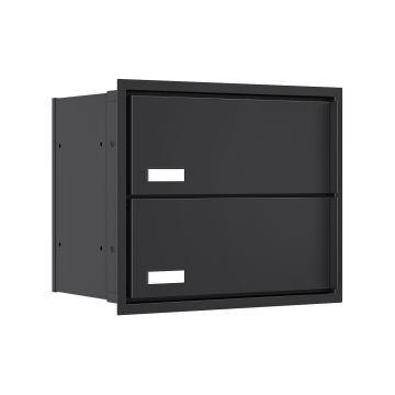 Stockholm for Two Built-In Mailbox - Black