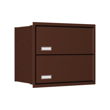Stockholm for Two Built-In Mailbox in Brown