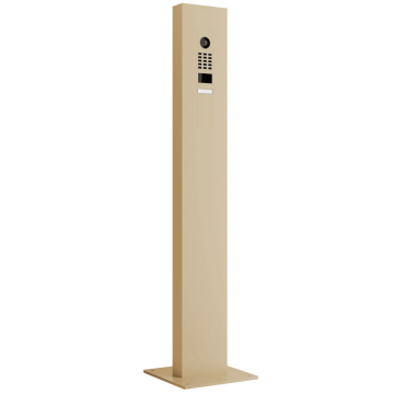 Intercom with pedestal including base plate Smart Doorbird D1101V in Beige