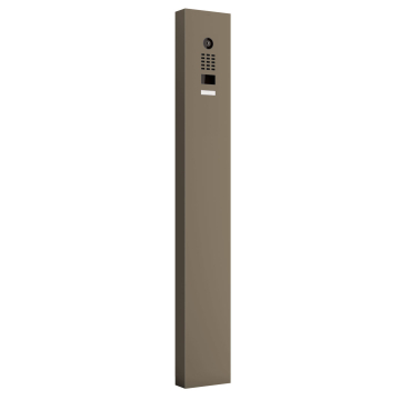 Smart Doorbird D1101V Intercom System with Pedestal Mount - Beige Gray