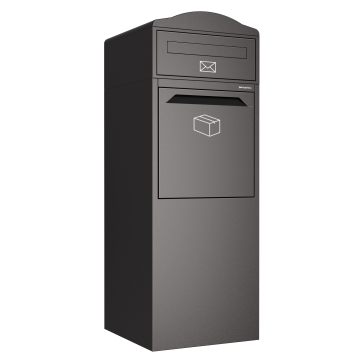 Montara Black Parcel Drop Box | Rear Access