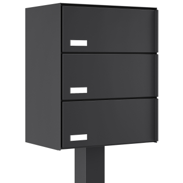 Copenhagen Mailbox System for Three, Black