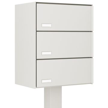 Copenhagen Mailbox System for Three, White