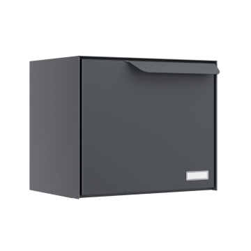 Amsterdam Anthracite Mailbox with Package Compartment