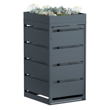 Egon Single 120L Trash Can Storage Box in Anthracite