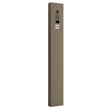 Intercom with Stand Smart for Two Doorbird D1102V in Beige Gray