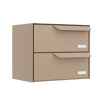Amsterdam Two-Unit Mailbox in Beige