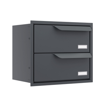 Eindhoven for Two Built-In Mailbox in Anthracite