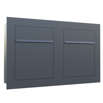 Bari for Two Built-in Mailbox in Anthracite