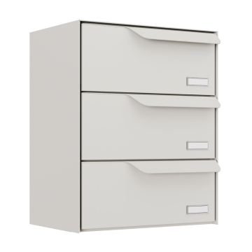 Amsterdam Mailbox System for Three in White