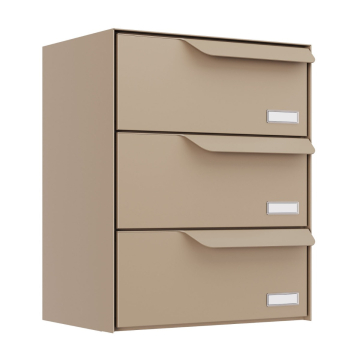 Amsterdam Mailbox System for Three in Beige