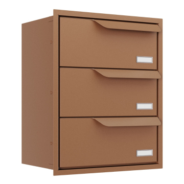 Eindhoven Three Mailbox in Rust