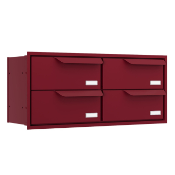 Eindhoven for Four Built-In Mailbox in Red
