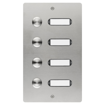 Apartment Entrance Panel ETA 504 with Doorbell for 4 Units