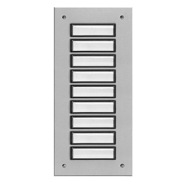 Apartment door station ETA 809 with doorbell for 9 apartments