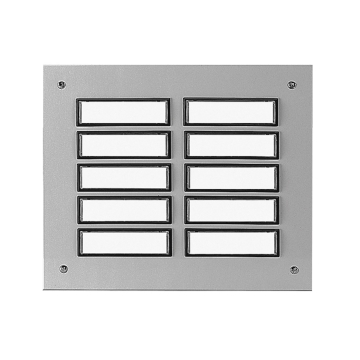 Floor panel ETA 855 with doorbell button for 10 apartments