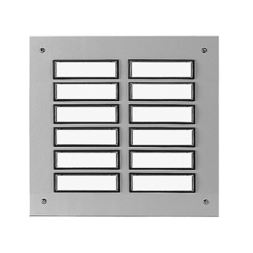 Floor plate ETA 866 with doorbell button for 12 apartments