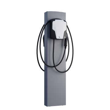 ABL Wallbox EnergizeStand for Two Pedestal with Ground Anchor, Gray