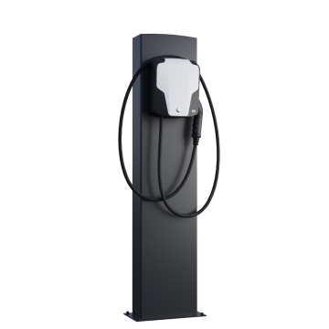 ABL Wallbox Stand EnergizeStand with Base Plate Black