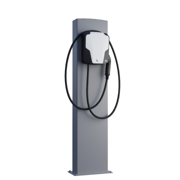ABL Wallbox EnergizeStand Pedestal with Base Plate, Gray