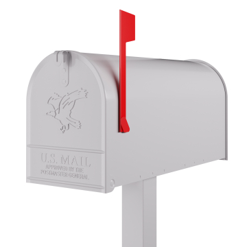 American Mailbox, Large Size, White
