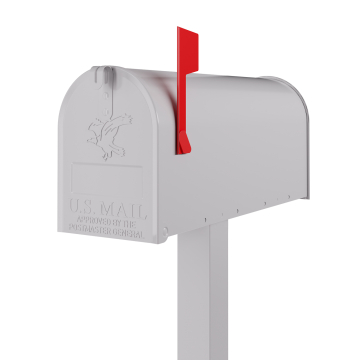 US Mailbox, White