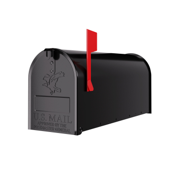 American Wall Mount Mailbox, Black