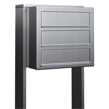Cube for Three Stainless Steel Mailbox System
