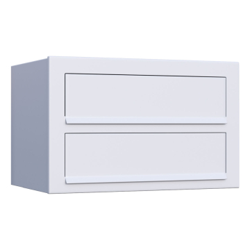 Cube for Two White Mailbox