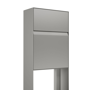 Leon Freestanding Mailbox, Metallic Gray