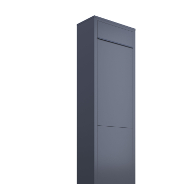 Torrent Freestanding Mailbox in Anthracite | Rear Removal