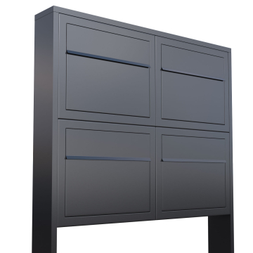 Elegance Mailbox System for Four, Anthracite