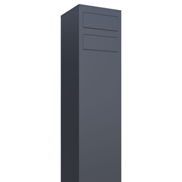 Monolith Mailbox System for Two, Anthracite