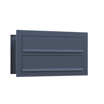 Noto for Two Anthracite Through-the-Wall Mailbox