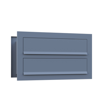 Noto for Two Through-the-Wall Mailbox in Gray