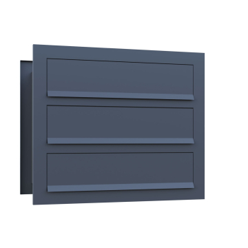 Temino Through-the-Wall Mailbox for Three in Anthracite