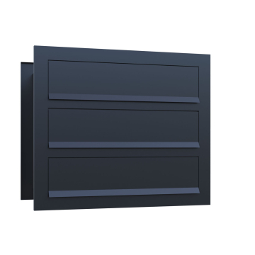 Temino Through-the-Wall Mailbox for Three in Black