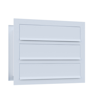 Temino Through-the-Wall Mailbox for Three in White