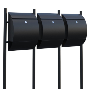 Sunshine for Three Black Mailbox Unit