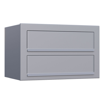 Mailbox Cube for Two, Metallic Gray